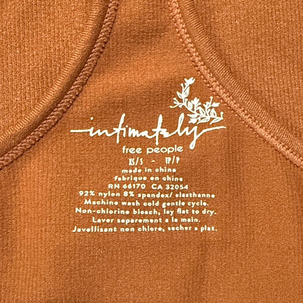 Free People Intimately Hayley Brami Terracotta Tank Top - Picture 2 of 7